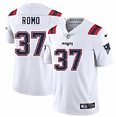 Men & Women & Youth New England Patriots #37 Parker Romo White 2025 Vapor Limited Stitched Jersey,baseball caps,new era cap wholesale,wholesale hats